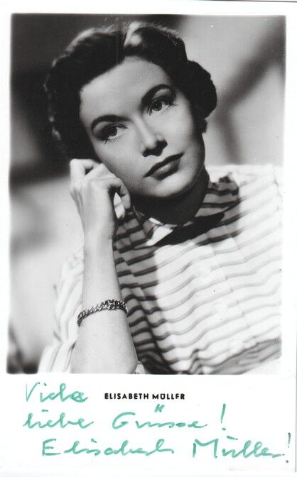 Autogramm Schauspieler | Elisabeth MÜLLER | 1950er (Portrait SW Netter)