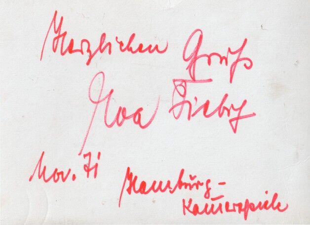 Autogramm Schauspieler | Eva FIEBIG | 1970er (Portrait SW Netter)