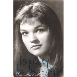 Autogramm Schauspieler | Eva-Maria HAGEN | 1960er (Portrait SW Progress) Kiesling