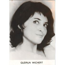 Autogramm Schauspieler | Gudrun WICHERT | 1960er (Portrait SW)