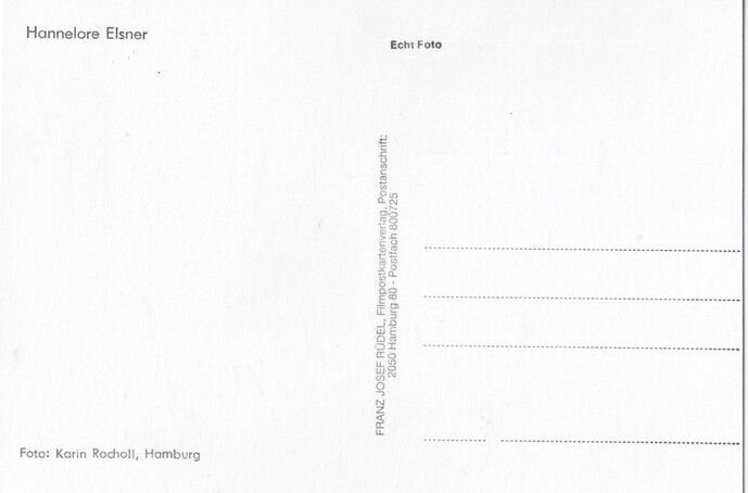 Autogramm Schauspieler | Hannelore ELSNER | 1990er (Portrait SW Rüdel) Rocholl