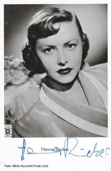 Autogramm Film | Hanna RUCKER | 1952 "Stimme Des Anderen" (Portrait SW Rüdel 271)