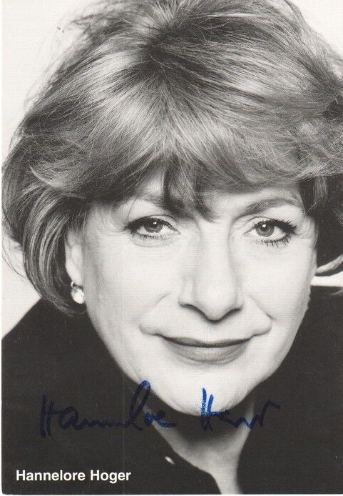 Autogramm Schauspieler | Hannelore HOGER | 2000er (Portrait SW Guldener)