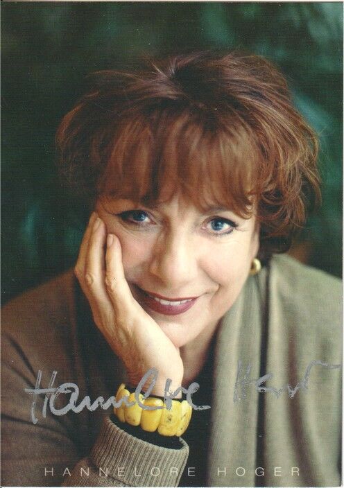 Autogramm Schauspieler | Hannelore HOGER | 2000er (Portrait Color Pollert)