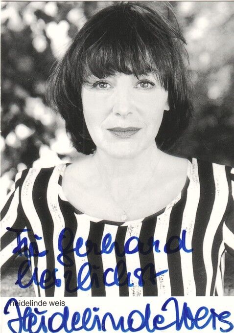 Autogramm Schauspieler | Heidelinde WEIS | 1980er (Portrait SW Rüdel) Ferrantini