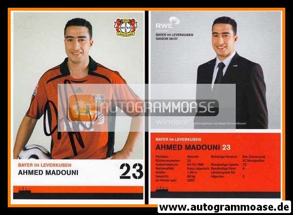 Autogramm Fussball | Bayer Leverkusen | 2006 | Ahmed MAHDOUNI