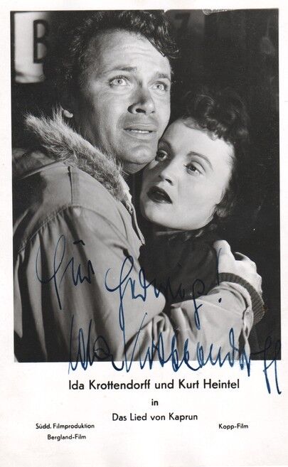 Autogramm Film | Ida KROTTENDORF | 1955 "Lied Von Kaprun" (Portrait SW Bergland)