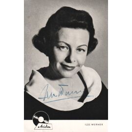 Autogramm Schauspieler | Ilse WERNER | 1950er (Portrait SW Ariola)