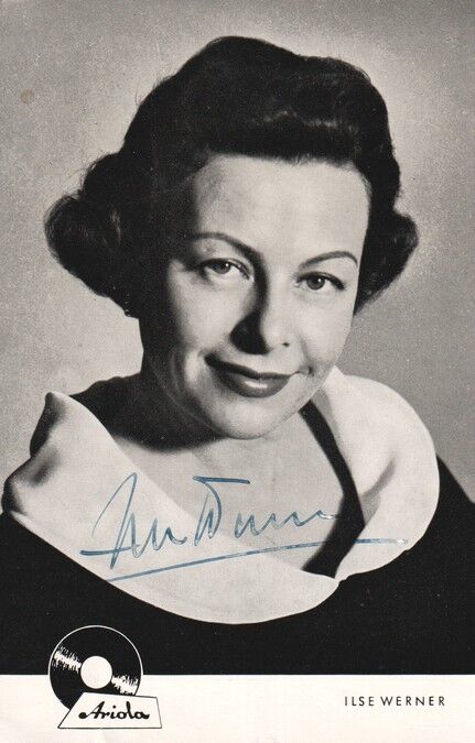 Autogramm Schauspieler | Ilse WERNER | 1950er (Portrait SW Ariola)
