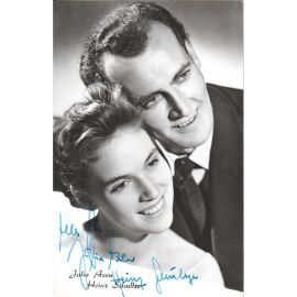 Autogramme Schlager | Heinz SCHULTZE + Julia AXEN | 1960er (Portrait SW Brüggemann)