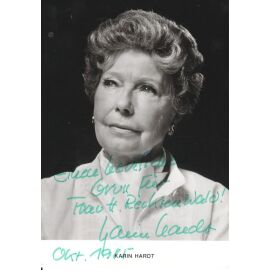 Autogramm Schauspieler | Karin HARDT | 1980er (Portrait SW Bartling)