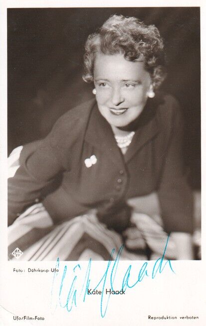 Autogramm Schauspieler | Käthe HAACK | 1940er (Portrait SW UFA FK1438)