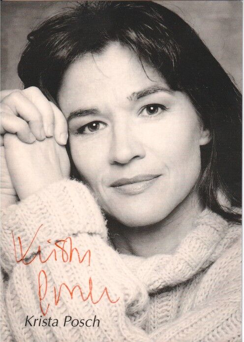Autogramm Schauspieler | Krista POSCH | 1980er (Portrait SW Guldener)