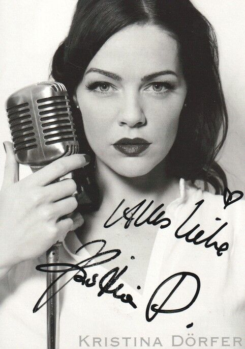Autogramm Schauspieler | Kristina DÖRFER | 2010er (Portrait SW Pat)