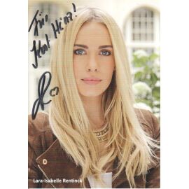 Autogramm Schauspieler | Lara-Isabelle RENTINCK | 2010er (Portrait Color Verworner)