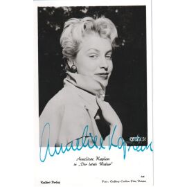 Autogramm Film | Anneliese KAPLAN | 1953 "Der Letzte Walzer" (Portrait SW Kolibri)