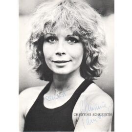 Autogramm Schauspieler | Christine SCHUBERTH | 1980er (Portrait SW)