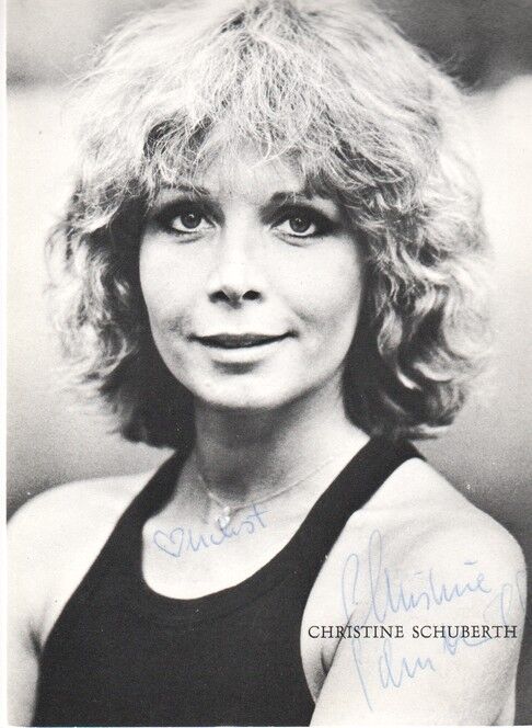 Autogramm Schauspieler | Christine SCHUBERTH | 1980er (Portrait SW)