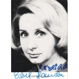 Autogramm Schauspieler | Edith HANCKE | 1990er (Portrait SW)
