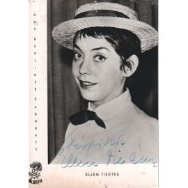 Autogramm Schauspieler | Ellen TIEDTKE | 1960er (Portrait SW Distel) _