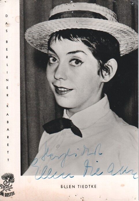 Autogramm Schauspieler | Ellen TIEDTKE | 1960er (Portrait SW Distel) _