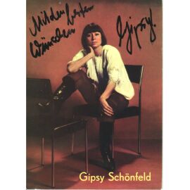 Autogramm Schlager | Gipsy SCHÖNFELD | 1970er (Portrait Color DDR)