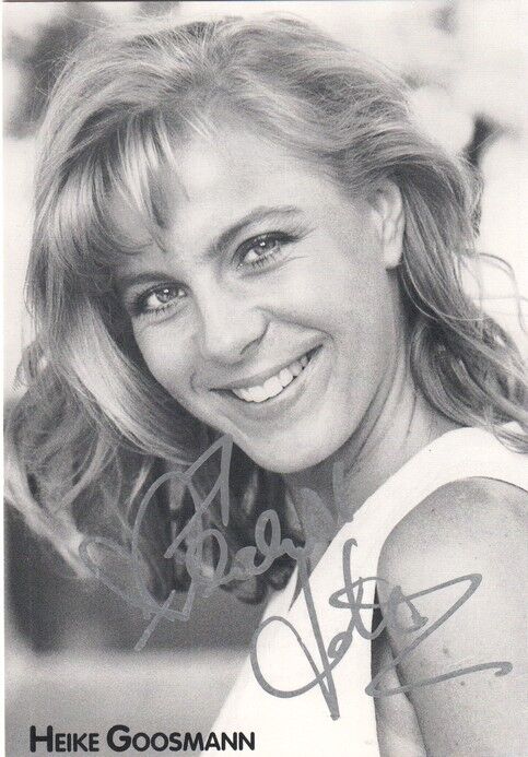 Autogramm Schauspieler | Heike GOOSMANN | 1990er (Portrait SW)