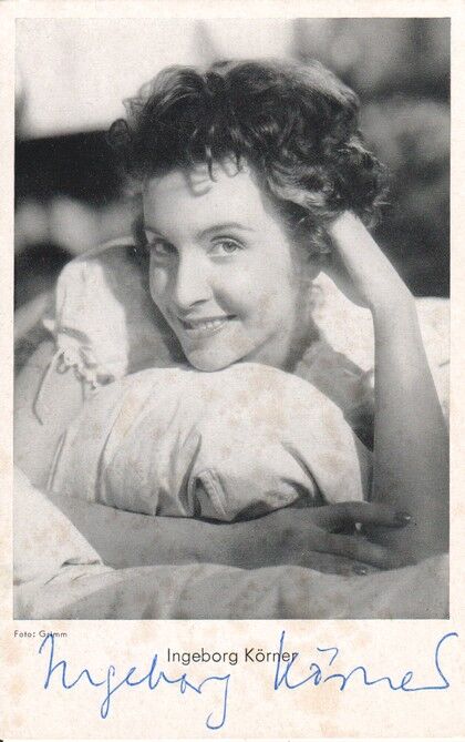 Autogramm Schauspieler | Ingeborg KÖRNER | 1950er (Portrait SW Grimm)