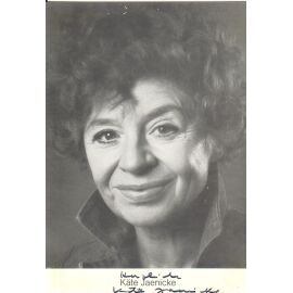 Autogramm Schauspieler | Käte JAENICKE | 1980er (Portrait SW)
