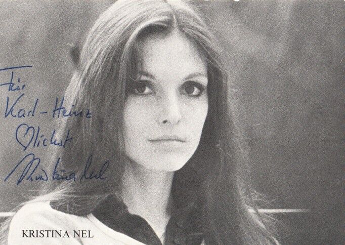 Autogramm Schauspieler | Kristina NEL | 1980er (Portrait SW)