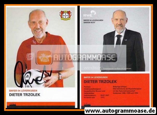 Autogramm Fussball | Bayer Leverkusen | 2006 | Dieter TRZOLEK