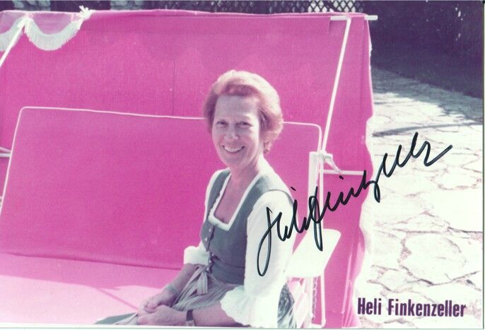 Autogramm Schauspieler | Heli FINKENZELLER | 1970er Foto (Privataufnahme Color)