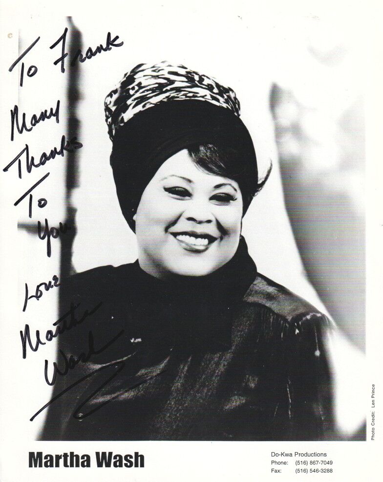 Autogramm Pop (USA) | Martha WASH | 1992 (Portrait XL Prince)