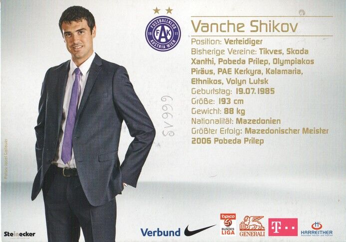 Autogramm Fussball | FK Austria Wien | 2015 | Vanche SHIKOV