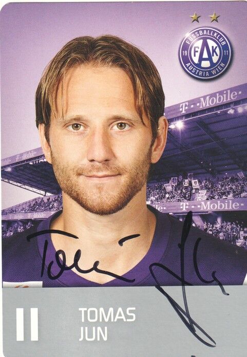 Autogramm Fussball | FK Austria Wien | 2011 | Tomas JUN