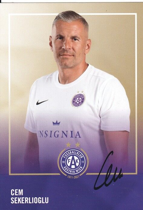 Autogramm Fussball | FK Austria Wien | 2021 | Cem SEKERLIOGLU