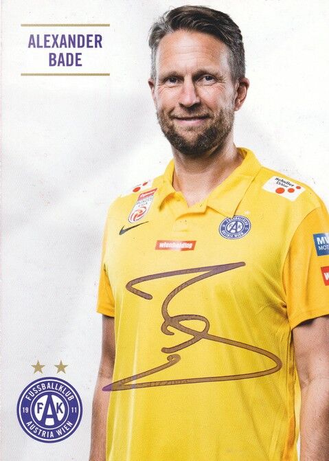 Autogramm Fussball | FK Austria Wien | 2023 | Alexander BADE