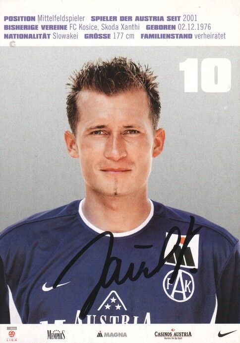Autogramm Fussball | FK Austria Wien | 2000er | Vladimir JANOCKO