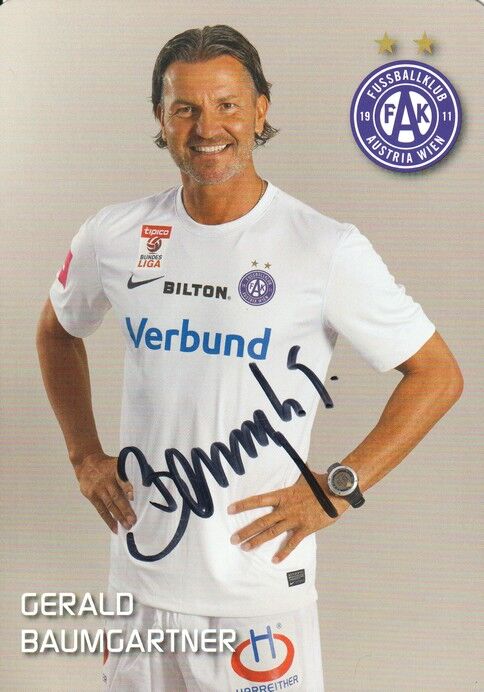 Autogramm Fussball | FK Austria Wien | 2014 | Gerald BAUMGARTNER