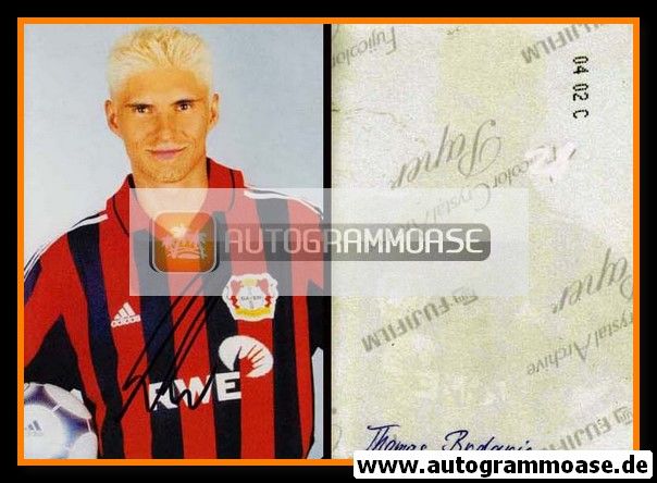 Autogramm Fussball | Bayer Leverkusen | 2001 Foto | Thomas BRDARIC 