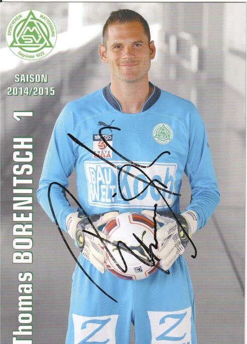 Autogramm Fussball | SV Mattersburg | 2014 | Thomas BORENITSCH