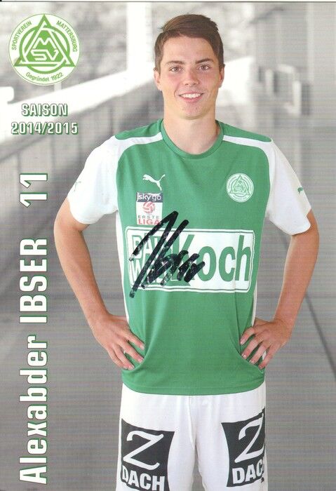 Autogramm Fussball | SV Mattersburg | 2014 | Alexander IBSER
