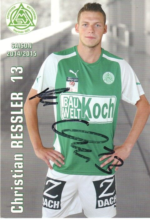 Autogramm Fussball | SV Mattersburg | 2014 | Christian RESSLER