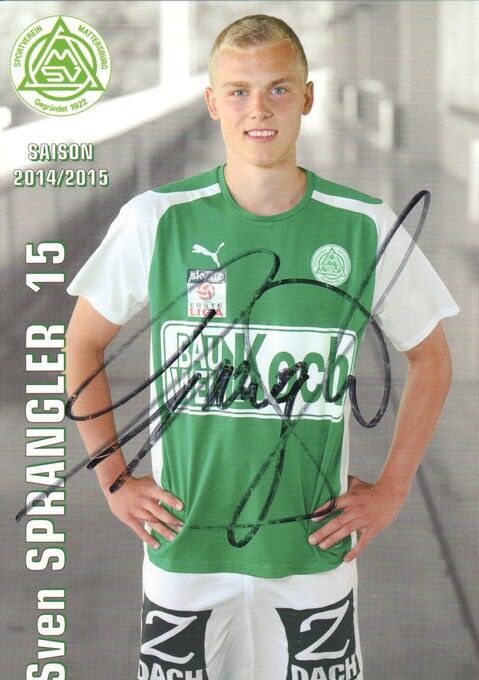 Autogramm Fussball | SV Mattersburg | 2014 | Sven SPRANGLER