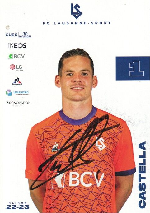 Autogramm Fussball | FC Lausanne-Sport | 2022 | Thomas CASTELLA