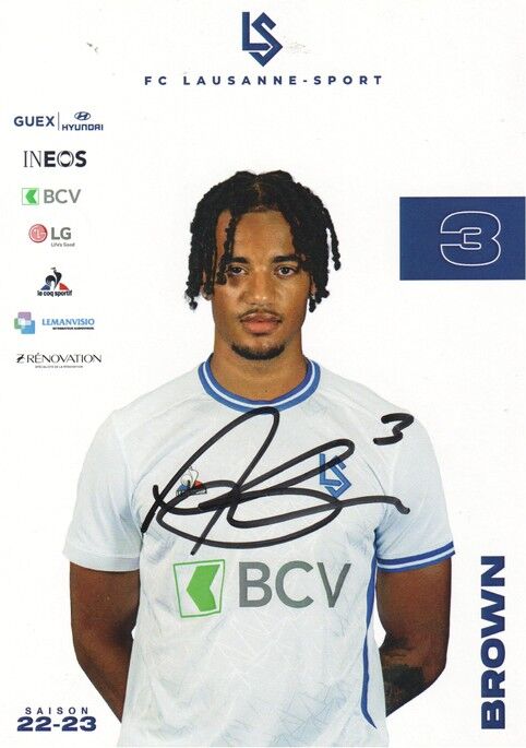 Autogramm Fussball | FC Lausanne-Sport | 2022 | Archie BROWN