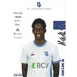 Autogramm Fussball | FC Lausanne-Sport | 2022 | Mayka OKUKA