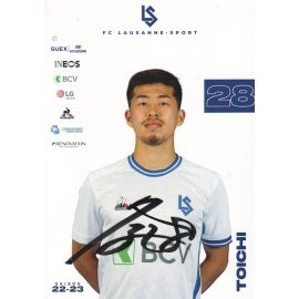 Autogramm Fussball | FC Lausanne-Sport | 2022 | Toichi SUZUKI