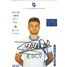 Autogramm Fussball | FC Lausanne-Sport | 2022 | Dominik SCHWIZER