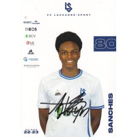 Autogramm Fussball | FC Lausanne-Sport | 2022 | Alvyn SANCHES